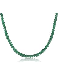 14k Yellow Gold Emerald Roundel Necklace, 16"