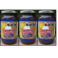 Sugar Free Barbecue Sauce 3-pack with Less than 1g of sugar by Smokin' Joe Jones No Sugar Added 3-pack of 18-oz. glass jars. Sweetened with Sucralose this sugar free barbecue sauce is ideal for diabetic and sugar intolerant diets. No preservatives, Less than 1g sugar, No MSG, No cholesterol and 0 fats make this the best barbecue sauce mail order