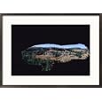 A view from inside a cave in the Sierra Madre Occidental mountains Photography Framed Art Poster Print by Maria Stenzel, 29x21