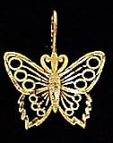 Charm 14kt Solid Gold Butterfly - C538