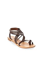 Gio & Mi Sandalias planas (Marrón Oscuro)