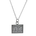 Sterling Silver Courage Pendant