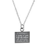Sterling Silver Courage Pendant