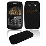 Black Soft Silicone Gel Skin Cover Case for Blackberry Onyx 9700 [Beyond Ce ....