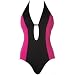 Hurley Kings Road One-Piece Swimsuit - Women's Black, S