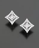 14k White Gold Noor-Set Diamond Stud Earrings (1/2 ct. t.w.)