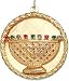 Basket on Disc, 14K Gold Charm