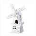 Distressed White Dutch Windmill Home Garden Birdhouse