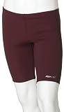 Reebok Men's Performance Solid Poly Jammer Swimsuit, Maroon, 34