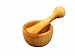 Bannouras Olive Wood M01201 3.5 in. Diameter Mortar & pestle