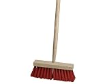 Produkt-Bild: Star 40181 Kinderbesen natur/rot 10 cm breit,Holzstiel 75 cm