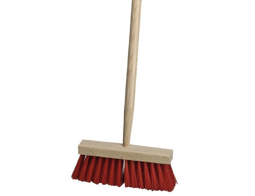 Produkt-Bild: Star 40181 Kinderbesen natur/rot 10 cm breit,Holzstiel 75 cm