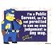 Simpsons Chief Wiggum Public Servant Keychain