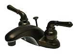 Magellan Twin Brass Lever Handles 4 center set lavatory faucet