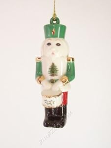#!Cheap Spode Christmas Tree Nutcracker with Drum Ornament