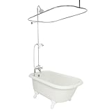 American Bath Factory T040C-WH Jester Bathtub Faucet Package 2 in White