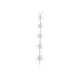 18K White Gold 3/4 ct. Diamond Star Journey Pendant