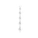 18K White Gold 3/4 ct. Diamond Star Journey Pendant