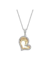 Heart CZ Cluster Pendant Necklace
