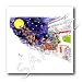 VAL Cartoon about an E-Bay Christmas - 8x8 Iron On Heat Transfer For White Material