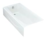 KOHLER K-715-0 Villager Bath with Left-Hand Drain, White