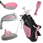 Golf Girl LEFTY Junior Club Set for Kids Ages 4-7 w/Pink Stand Bag