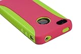 Slim Protector Case for Apple iPhone 4 (Fits AT&T Model) - Hot Pink & Lime  ....