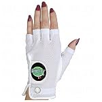 17 Green Ladies Shorty Half-Finger Golf Gloves