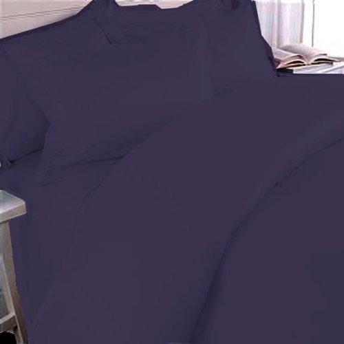 MARRIKAS 300TC Egyptian Cotton KING SOLID PLUM Duvet Cover ONLY