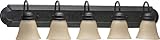 IMAGE OF Quorum 5 Light Brown Vanity wall Lights 5094-5-344