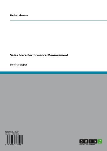 Sales Force Performance Measurement
