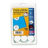 Avery Perforated Mailing Seals, White, 600 per Pack (05247)
