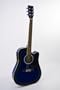 Beginner's 41" Blue Cutaway Acoustic Electric Guitar with Gig Bag and Accessories