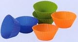 Baking Cups - Silicone - Green/Blue/Orange