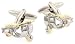 Vespa style motorcycle scooter or motorbike cufflinks with presentation box