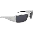 Gatorz Boxster Adult Designer Sunglasses - Polished Chrome/Grey