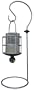PTC Home & Garden Table Lantern, Black