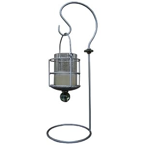 PTC Home and Garden Table Lantern, Pewter by 