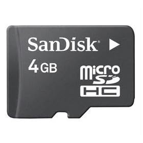 SanDisk 4GB Micro SDHC Memory Card with SD Adapter
