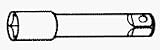 3/8 Drive Extensions - 3 DRIVE EXTENSION