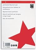5 Star Office Flipchart Pad Perforated 40 Sheets A1 Plain [Pack 5]