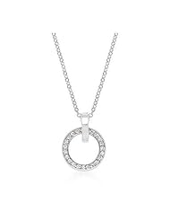CZ Hooplet Pendant Necklace