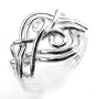 Sterling Silver Weaving Six Band Puzzle Ring(Sizes 6,7,8,9)