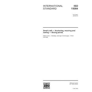 ISO 15084:2003, Small craft - Anchoring, mooring and towing - Strong points by ISO/TC 188