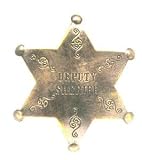 31STP7UOyQL. SL160  Brass Deputy Sheriff Obsolete Old West Police Badge