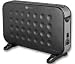 2KW CONVECTOR HEATER BLACK FLOOR STANDING/ADJUSTABLE THERMOSTAT/3 HEAT SETTINGS
