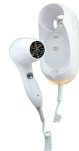 Sunbeam Wall Mount Hairdryer With Tourmaline - 1200/1500W