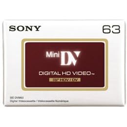 Click here to buy Sony Mini-DV DVM 63 Minute High Definition Video Tape. by Sony.