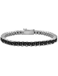 Black Diamond Princess-Cut Tennis Bracelet 14K White Gold 5.00 CT Diamonds