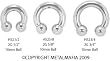 INTERNALLY THREADED 2G STEEL HORSESHOE HS25/8- 2G 5/8" 10MM BALL